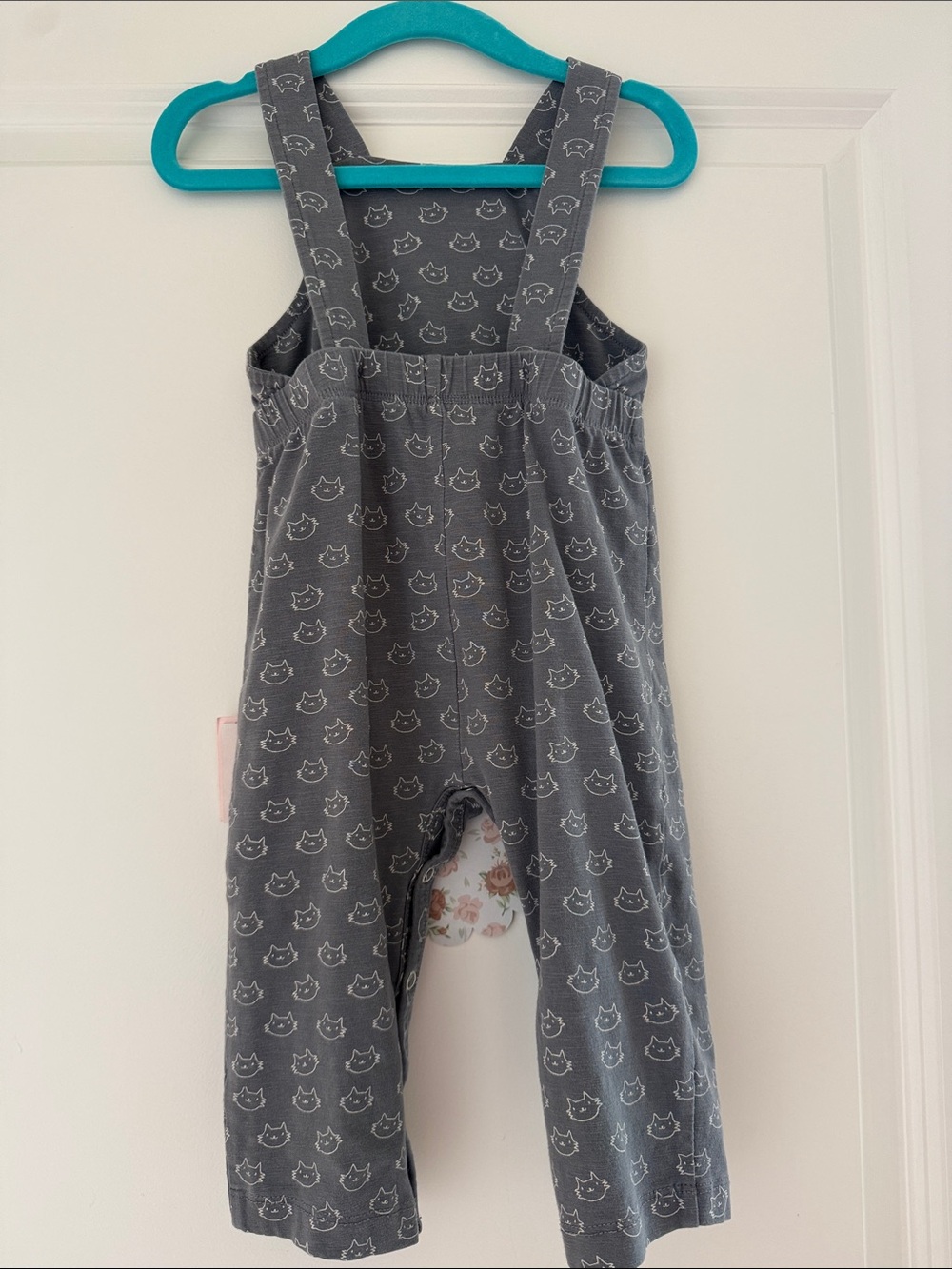 Kate Quinn Organic Cotton Cat Print Overalls - Picture 3 of 3